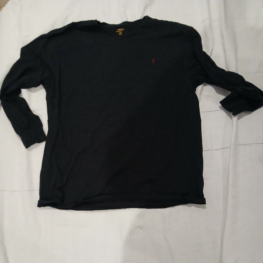 POLO Ralph Lauren Long Sleeve Black T-shirt 2XLT/Tall
